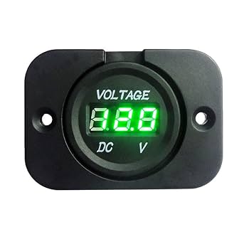 Amazon.co.jp: 防水 LEDデジタル電圧計電圧表示 DC3.0-30V